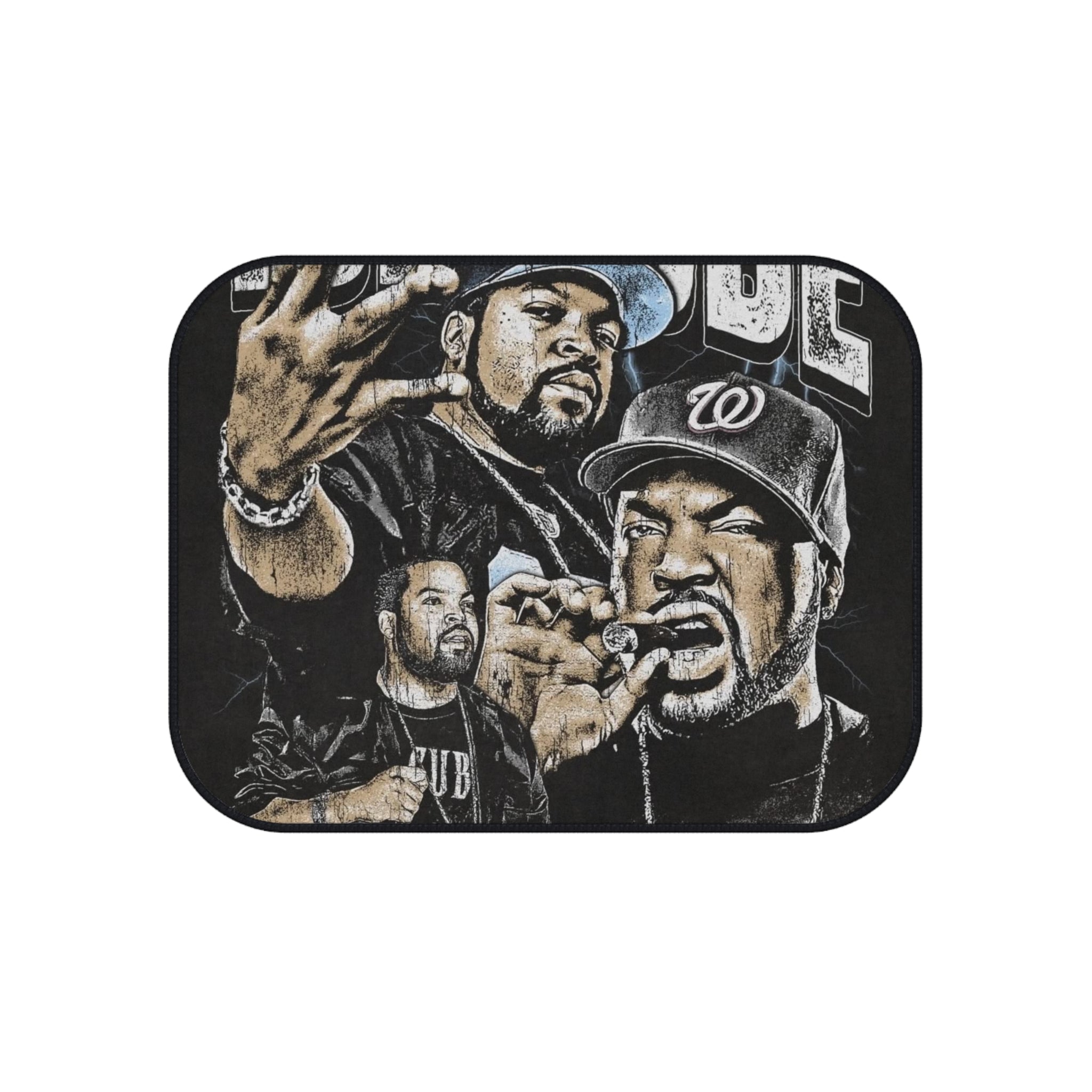 Graphic Rap Portrait Rear Car Mats (Set of 2)