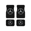 Silver Star Print Car Mats | Set of 4, Star Emblem Floor Mats
