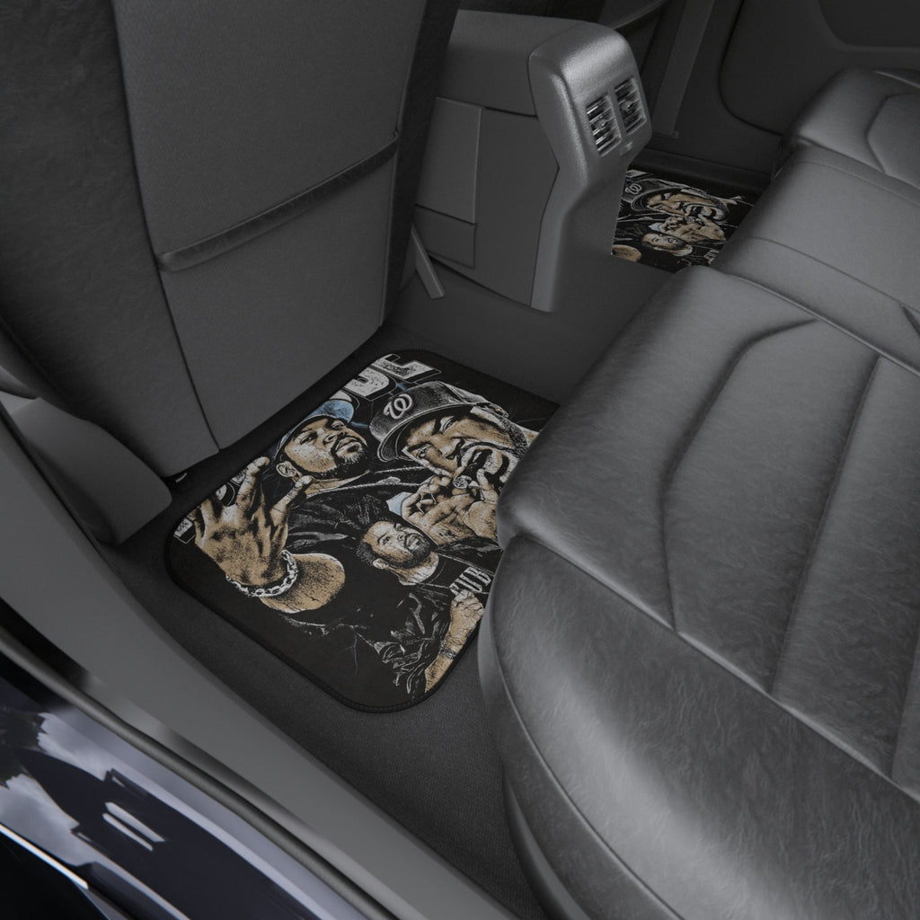 Graphic Rap Portrait Rear Car Mats (Set of 2)