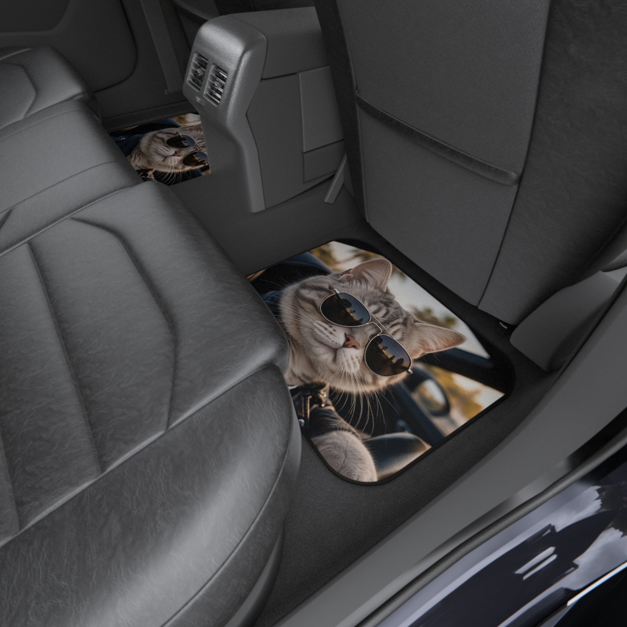 Cool Cat Driving Car Mats (Set of 4)